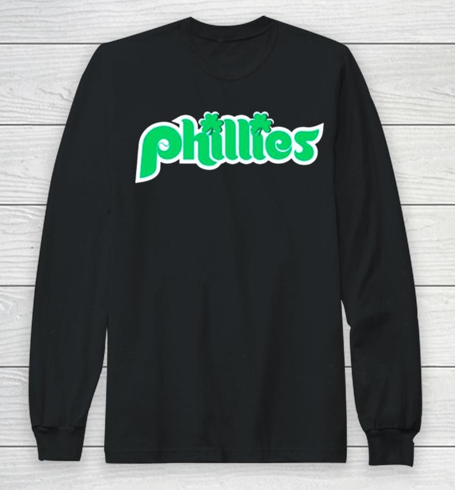 St Patrick’s Day Philadelphia Phillies Baseball Long Sleeve T-Shirt