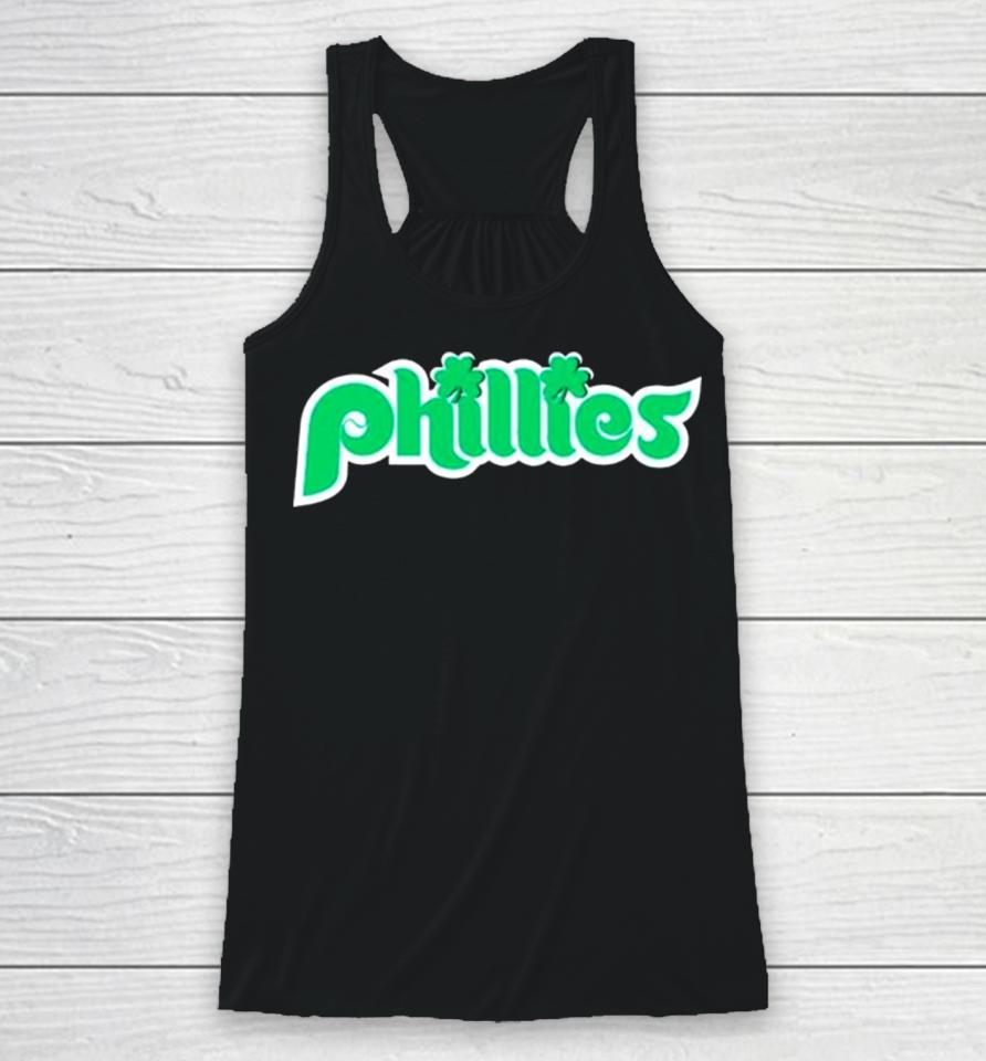 St Patrick’s Day Philadelphia Phillies Baseball Racerback Tank