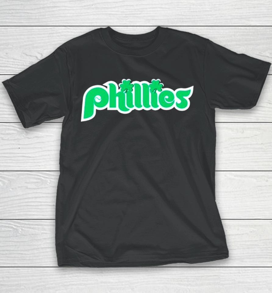 St Patrick’s Day Philadelphia Phillies Baseball Youth T-Shirt