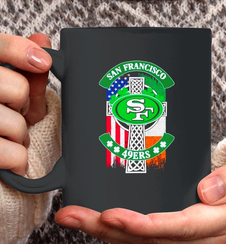 St Patrick’s Day San Francisco 49Ers Usa And Ireland Flag Coffee Mug