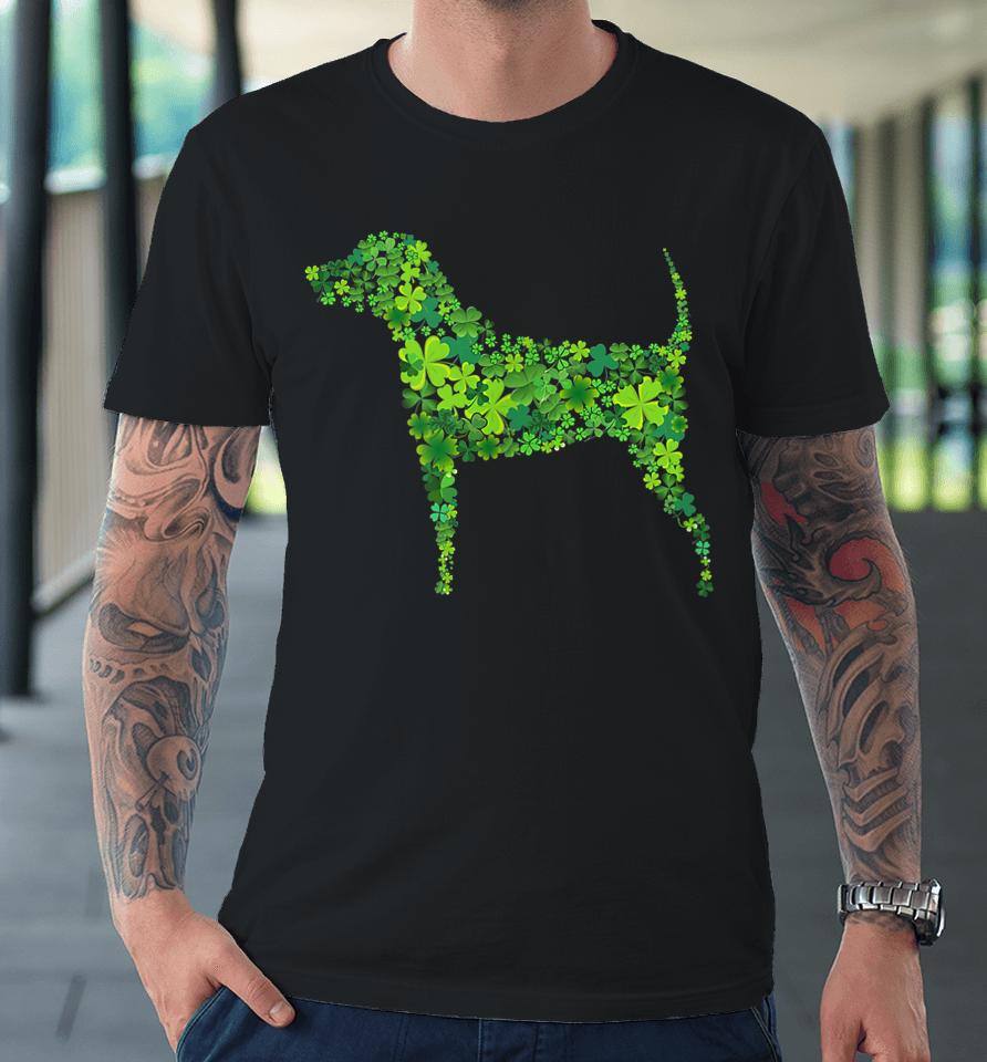 St Patrick's Day Shamrock Dog Premium T-Shirt