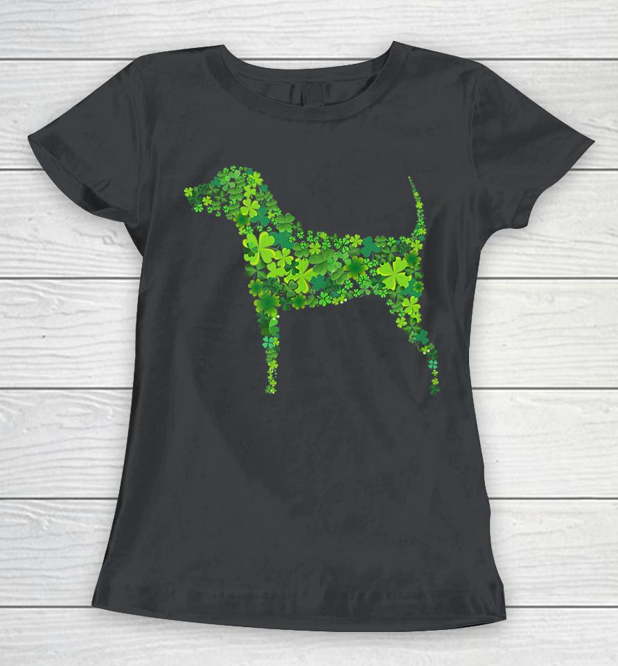 St Patrick's Day Shamrock Dog Women T-Shirt