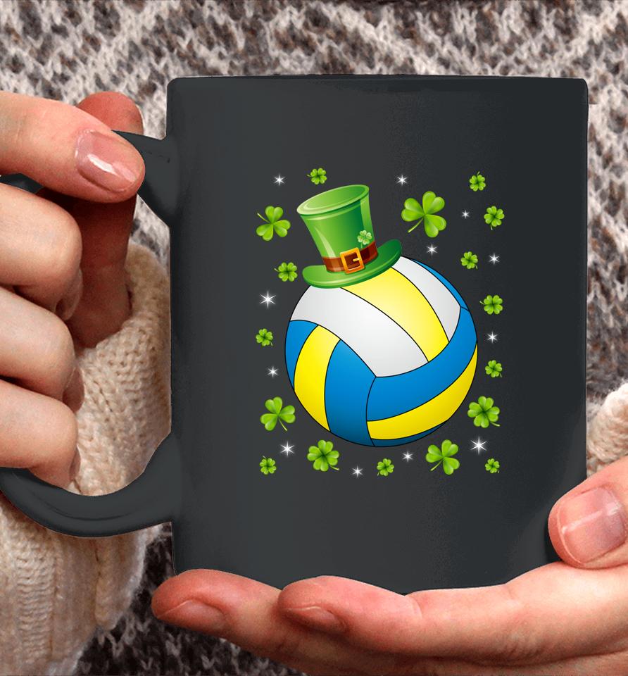 St Patrick's Day Volleyball Irish Hat Shamrock Clover Coffee Mug