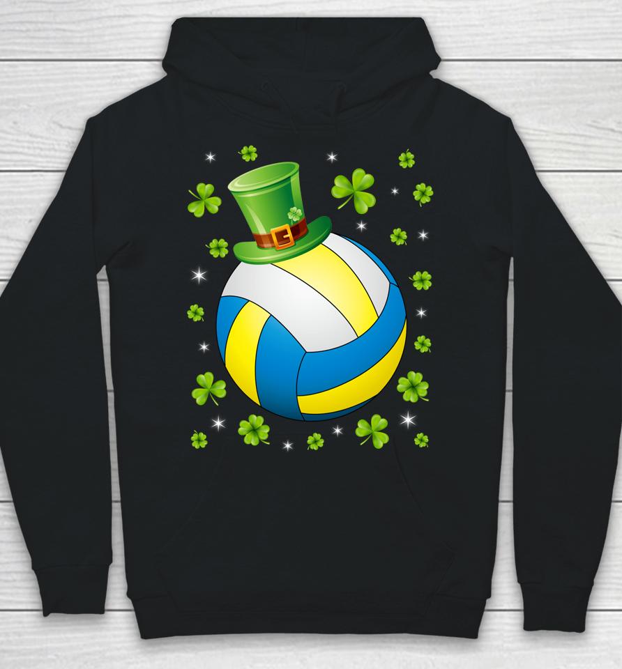 St Patrick's Day Volleyball Irish Hat Shamrock Clover Hoodie