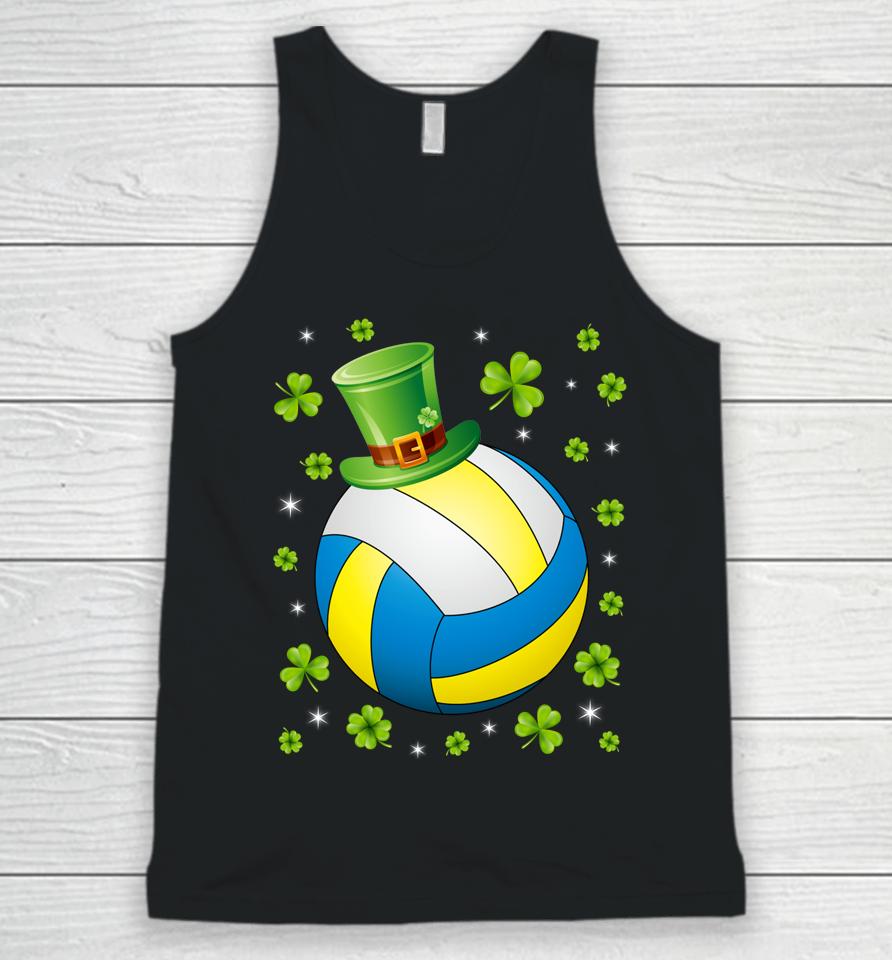 St Patrick's Day Volleyball Irish Hat Shamrock Clover Unisex Tank Top