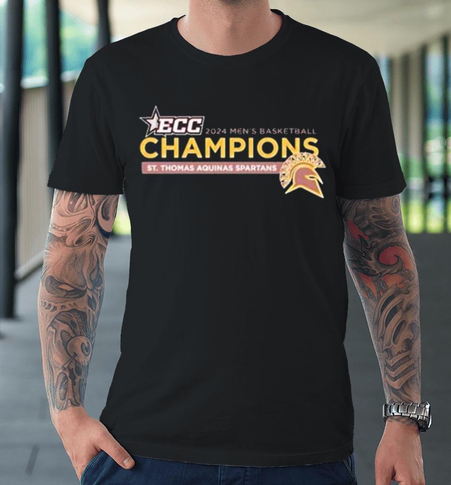 St Thomas Aquinas Spartans 2024 Ecc Men’s Basketball Champions Premium T-Shirt