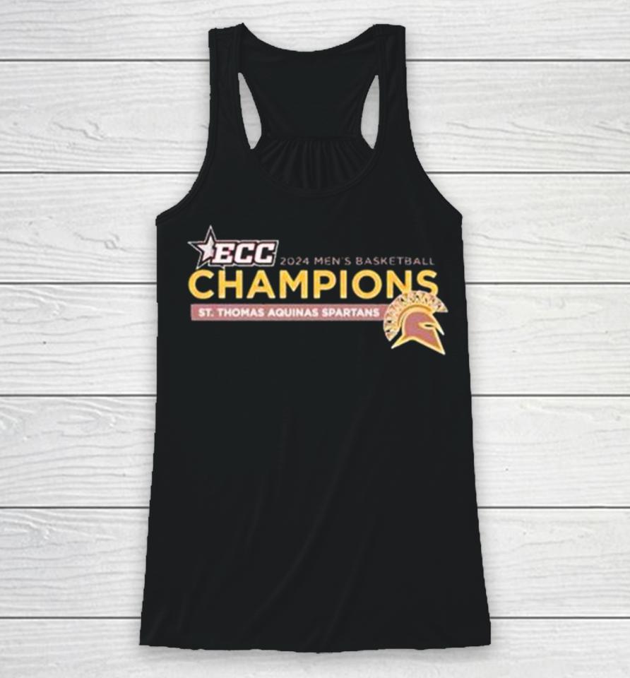 St Thomas Aquinas Spartans 2024 Ecc Men’s Basketball Champions Racerback Tank