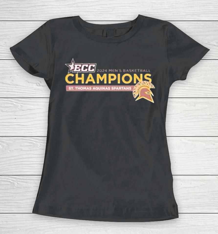 St Thomas Aquinas Spartans 2024 Ecc Men’s Basketball Champions Women T-Shirt
