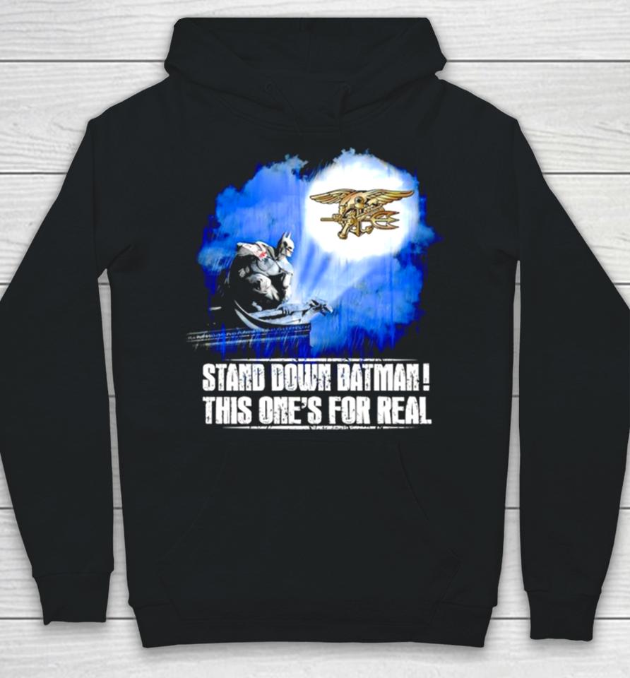 Stand Down Batman This One’s For Real Navy Seals Emblem Transparent Hoodie