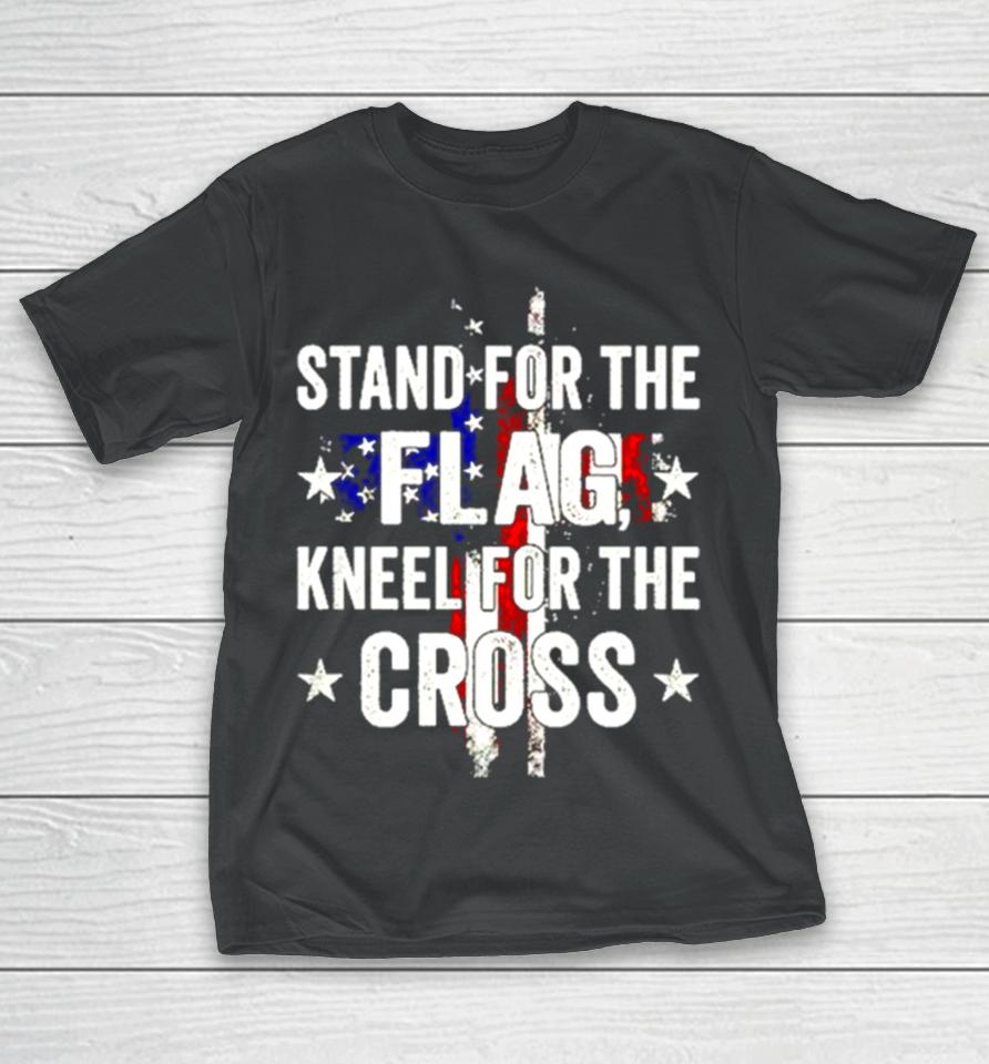 Stand For The Flag Kneel For The Cross Retro T-Shirt