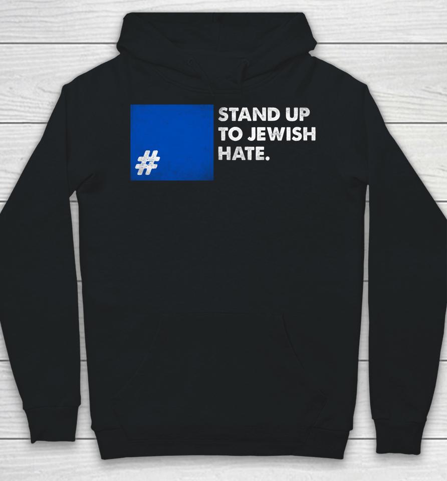 Stand Up To Jewish Hate Blue Square Support Israel Hoodie