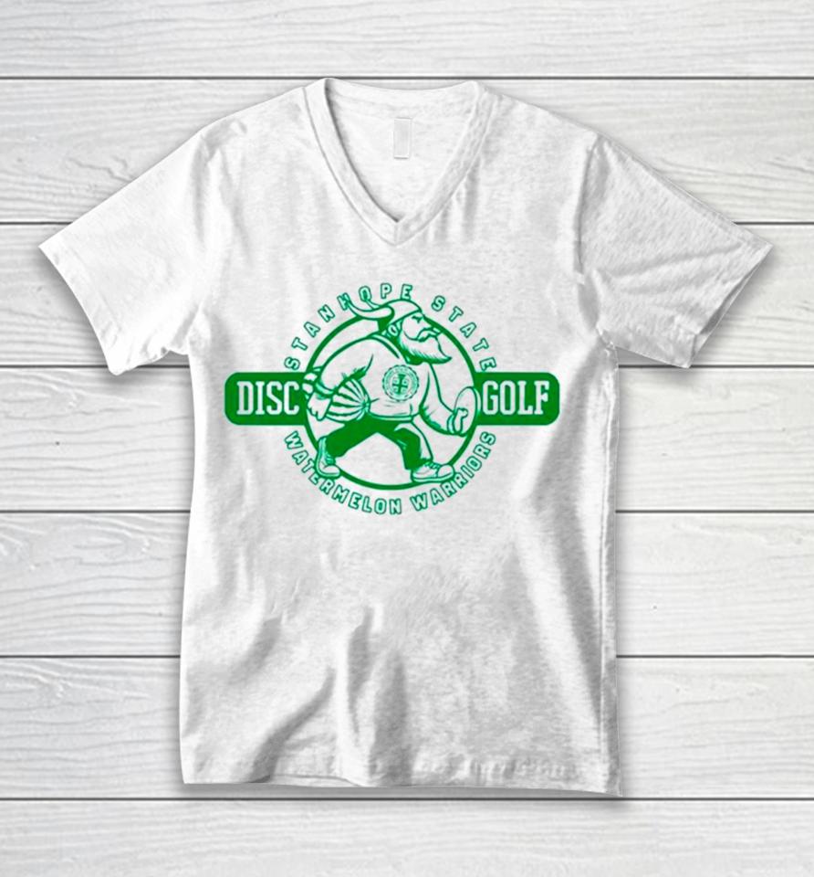 Stanhope State Disc Golf Team Watermelon Warriors Unisex V-Neck T-Shirt