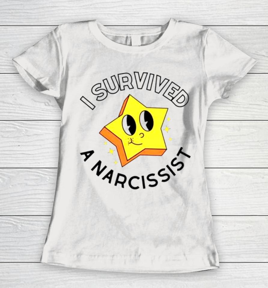 Star I Survived A Narcissist Women T-Shirt
