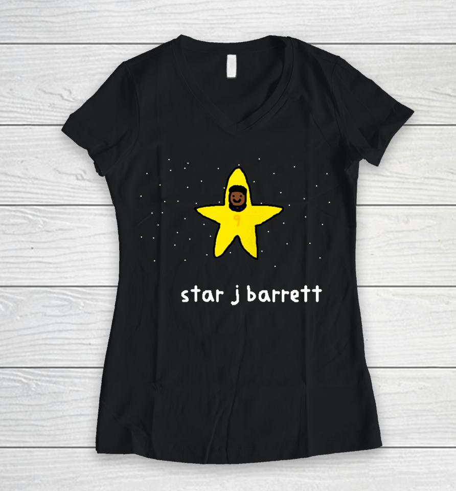 Star J Barrett Holiday Merch Nba Paint Women V-Neck T-Shirt