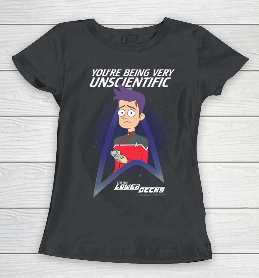Star Trek Lower Decks Brad Boimler Being Very Unscientific Women T-Shirt
