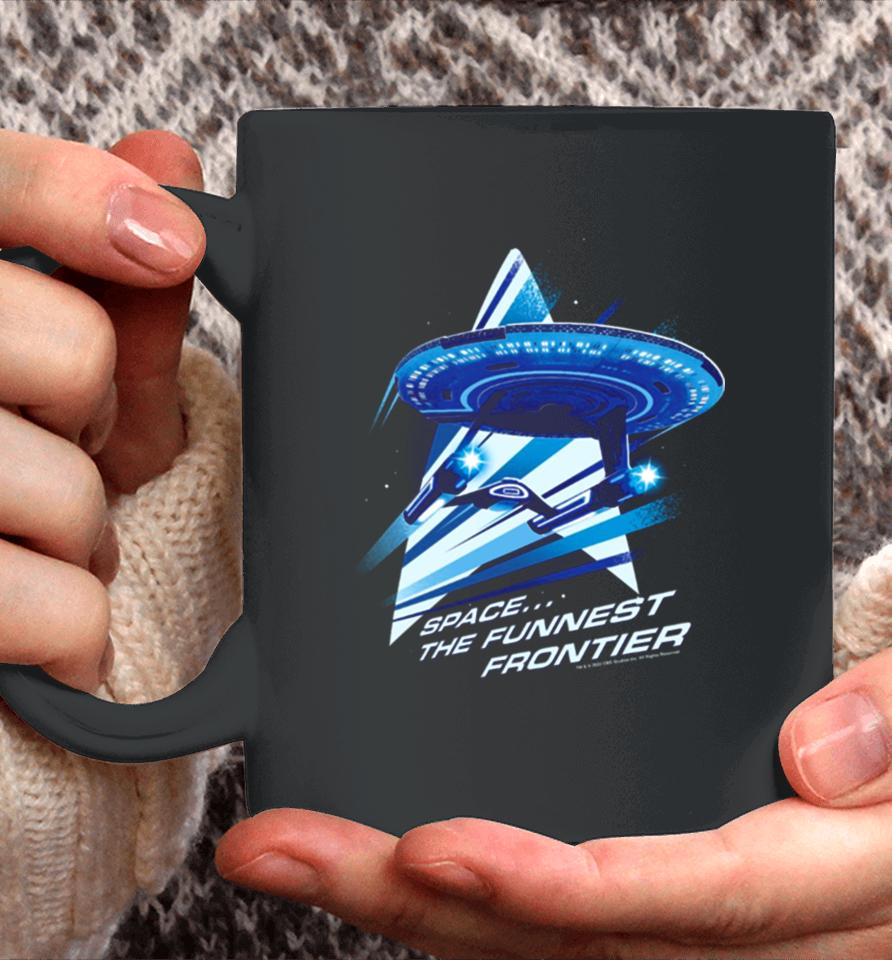 Star Trek Lower Decks Space… The Funnest Frontier Starship Logo Coffee Mug