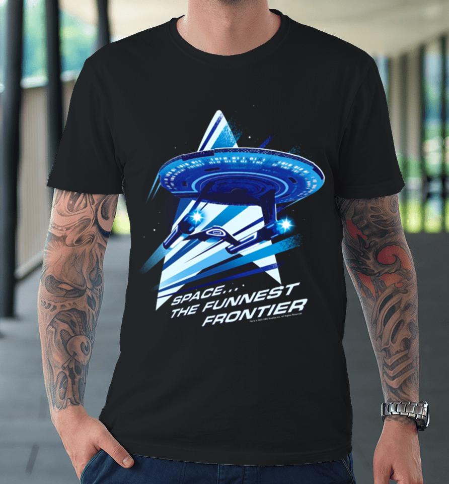 Star Trek Lower Decks Space… The Funnest Frontier Starship Logo Premium T-Shirt