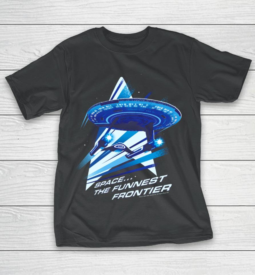 Star Trek Lower Decks Space… The Funnest Frontier Starship Logo T-Shirt