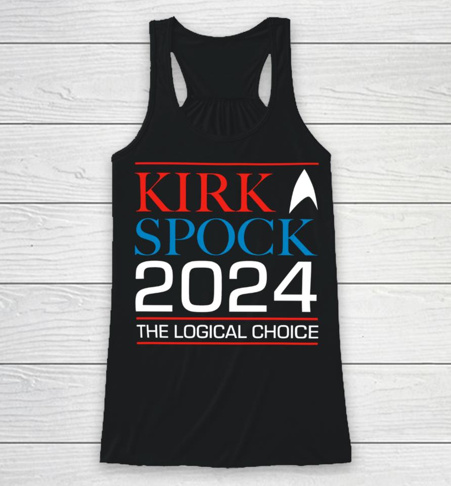 Star Trek The Original Series Kirk &Amp; Spock 2024 Racerback Tank