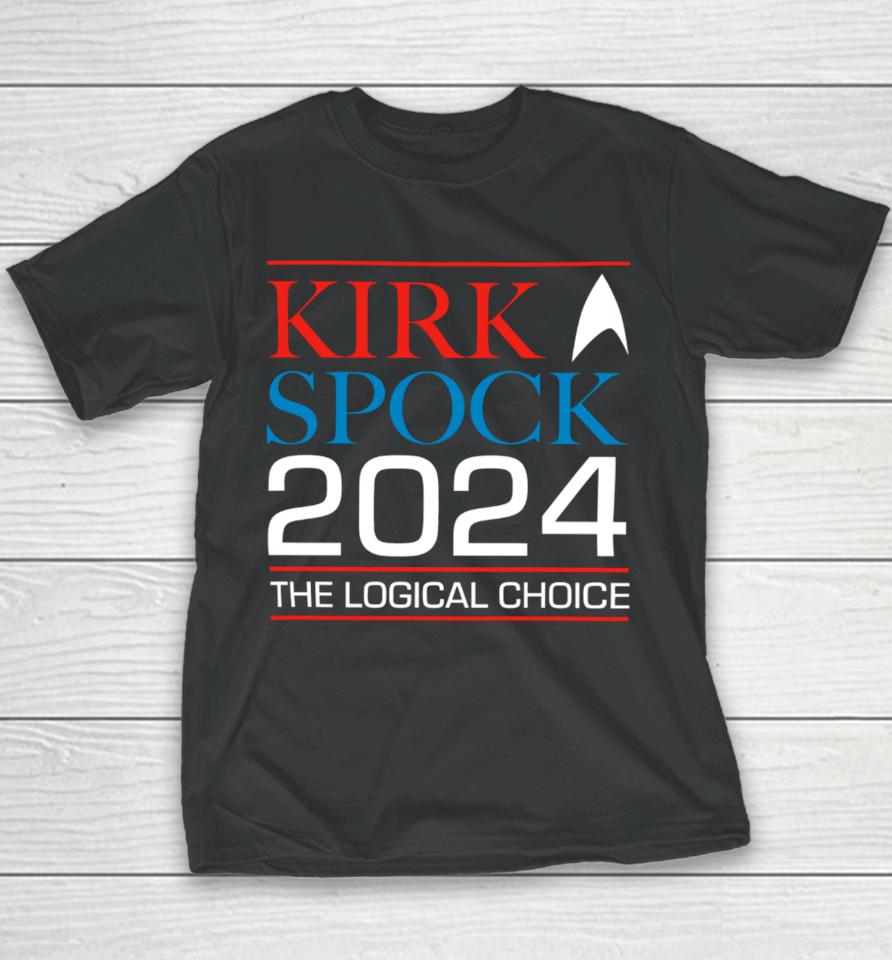 Star Trek The Original Series Kirk &Amp; Spock 2024 Youth T-Shirt