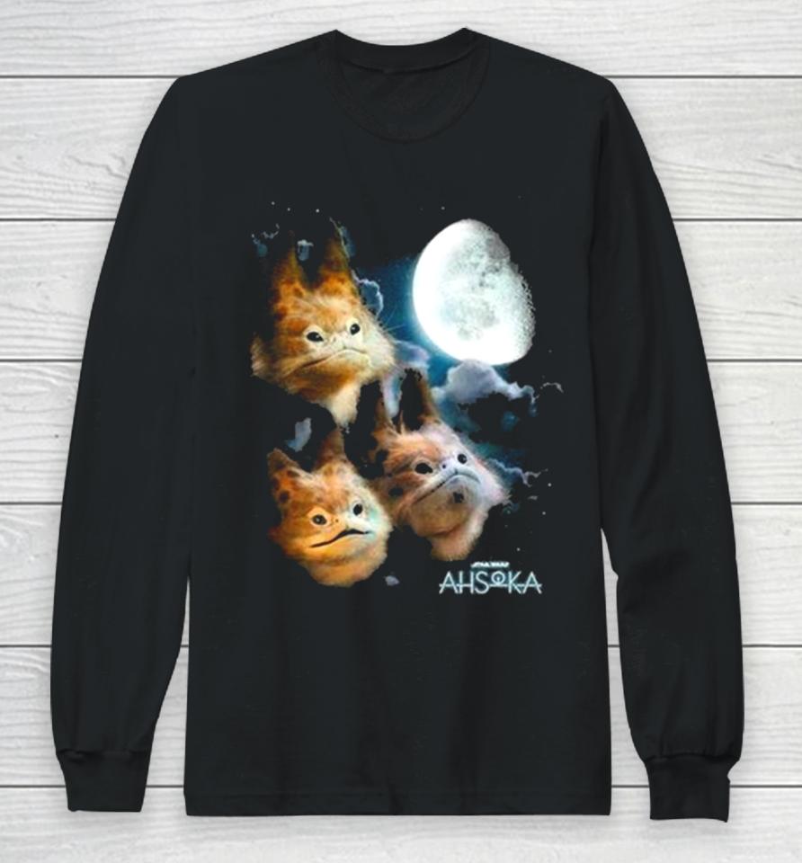 Star Wars Ahsoka Three Loth Cat Moon Long Sleeve T-Shirt