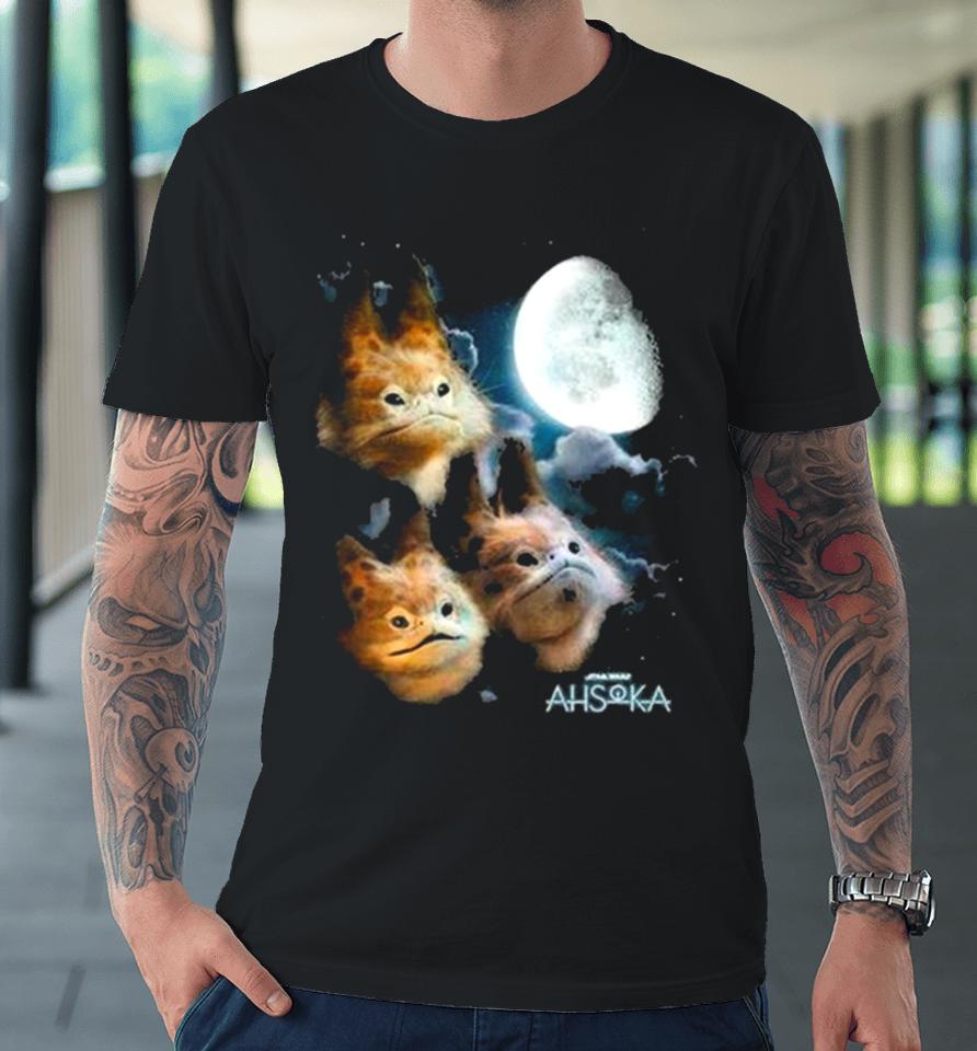 Star Wars Ahsoka Three Loth Cat Moon Premium T-Shirt