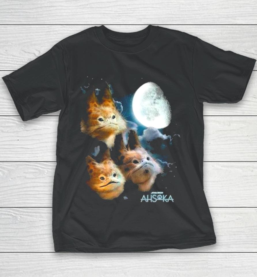 Star Wars Ahsoka Three Loth Cat Moon Youth T-Shirt