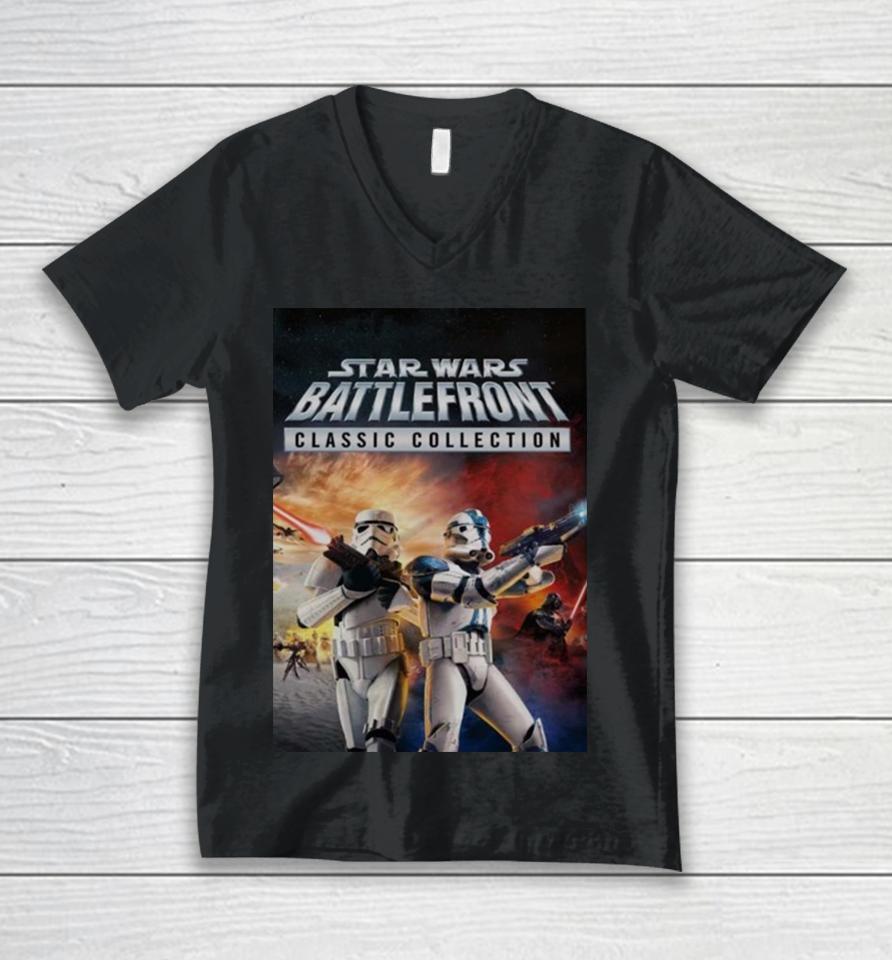 Star Wars Battlefront Classic Collection Launches March 14 Unisex V-Neck T-Shirt