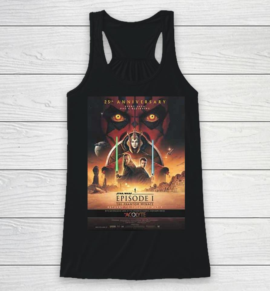 Star Wars Episode I The Phantom Menace Returns To Theaters May 3 2024 The Acolyte Star Wars Series Racerback Tank