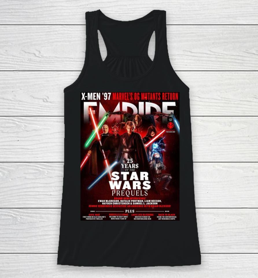 Star Wars Prequels In Empire Magazine To Celebrate 25 Years Of The Prequel Trilogy Racerback Tank