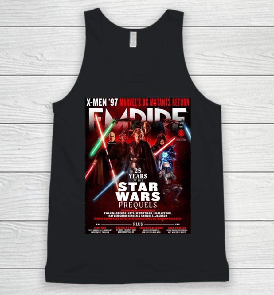 Star Wars Prequels In Empire Magazine To Celebrate 25 Years Of The Prequel Trilogy Unisex Tank Top