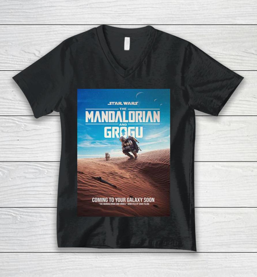Star Wars The Mandalorian And Grogu Directed By Dave Filoni Coming To Your Galaxy Soon Unisex V-Neck T-Shirt