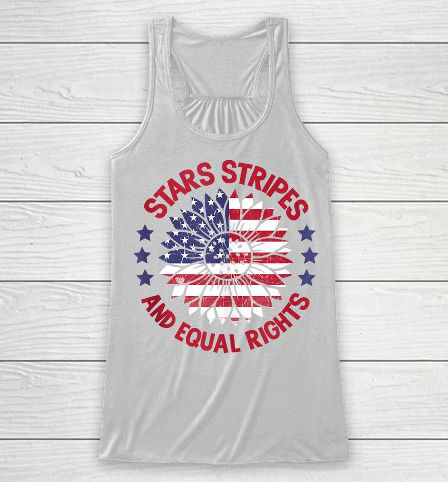 Stars Stripes And Equal Rights Racerback Tank