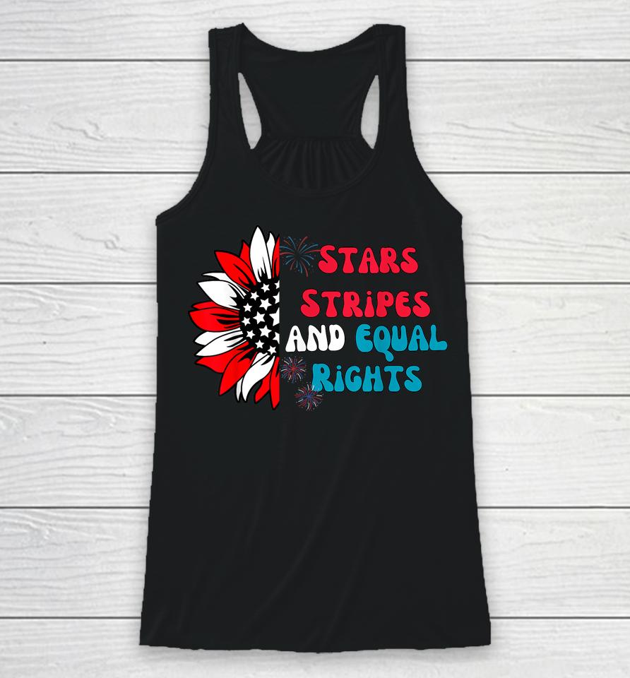 Stars Stripes And Equal Rights Racerback Tank