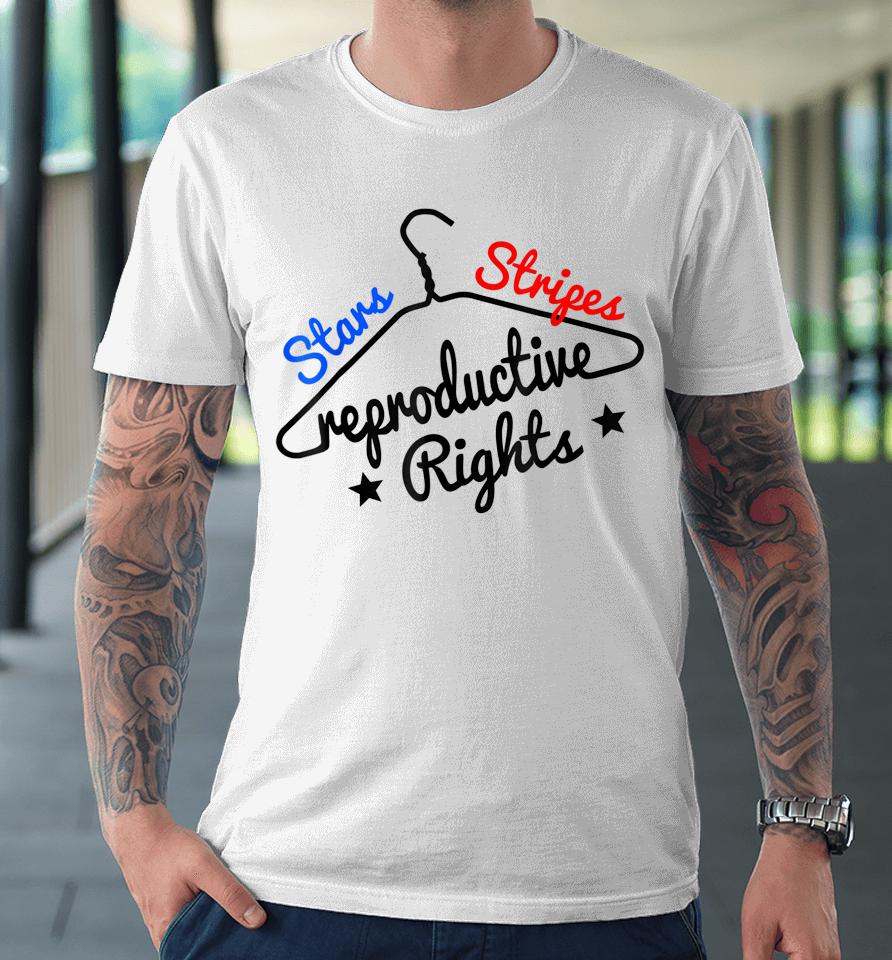 Stars Stripes Reproductive Rights Coat Hanger Pro Choice Premium T-Shirt
