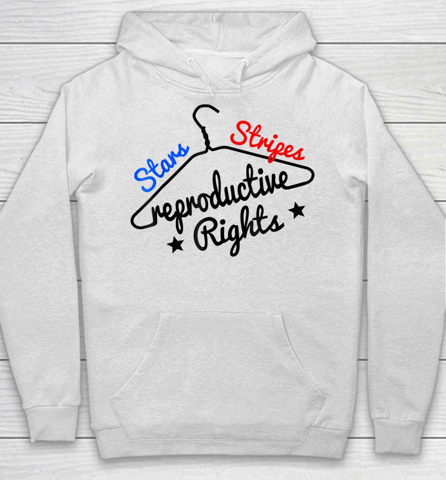 Stars Stripes Reproductive Rights Coat Hanger Pro Choice Hoodie