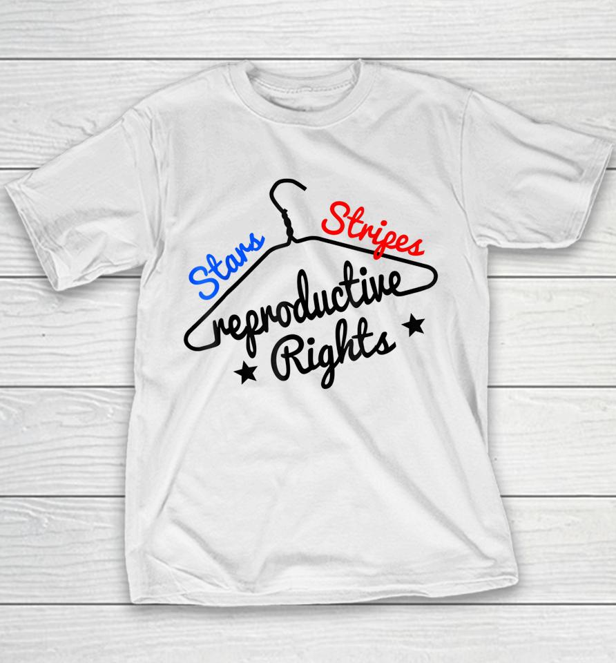 Stars Stripes Reproductive Rights Coat Hanger Pro Choice Youth T-Shirt