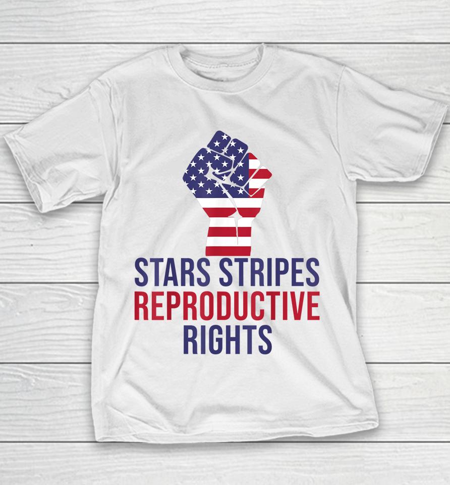 Stars Stripes Reproductive Rights Women American Feminist Youth T-Shirt