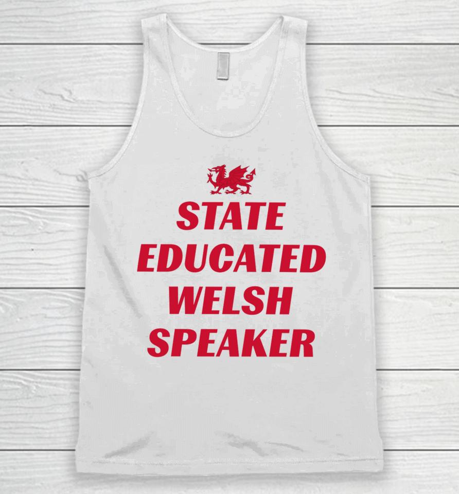 State Educated Welsh Speaker Unisex Tank Top