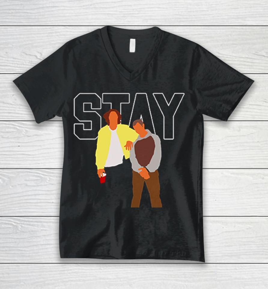 Stay The Kid Laroi Justin Bieber Art Unisex V-Neck T-Shirt