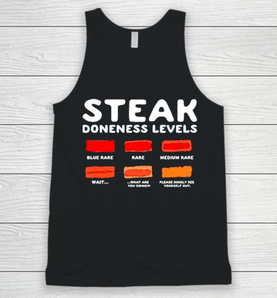 Steak Doneness Levels Unisex Tank Top