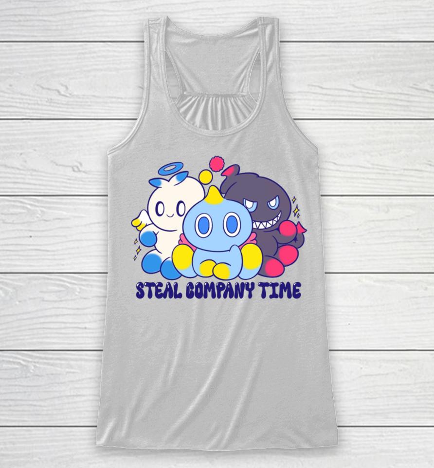 Steal Company Time Racerback Tank