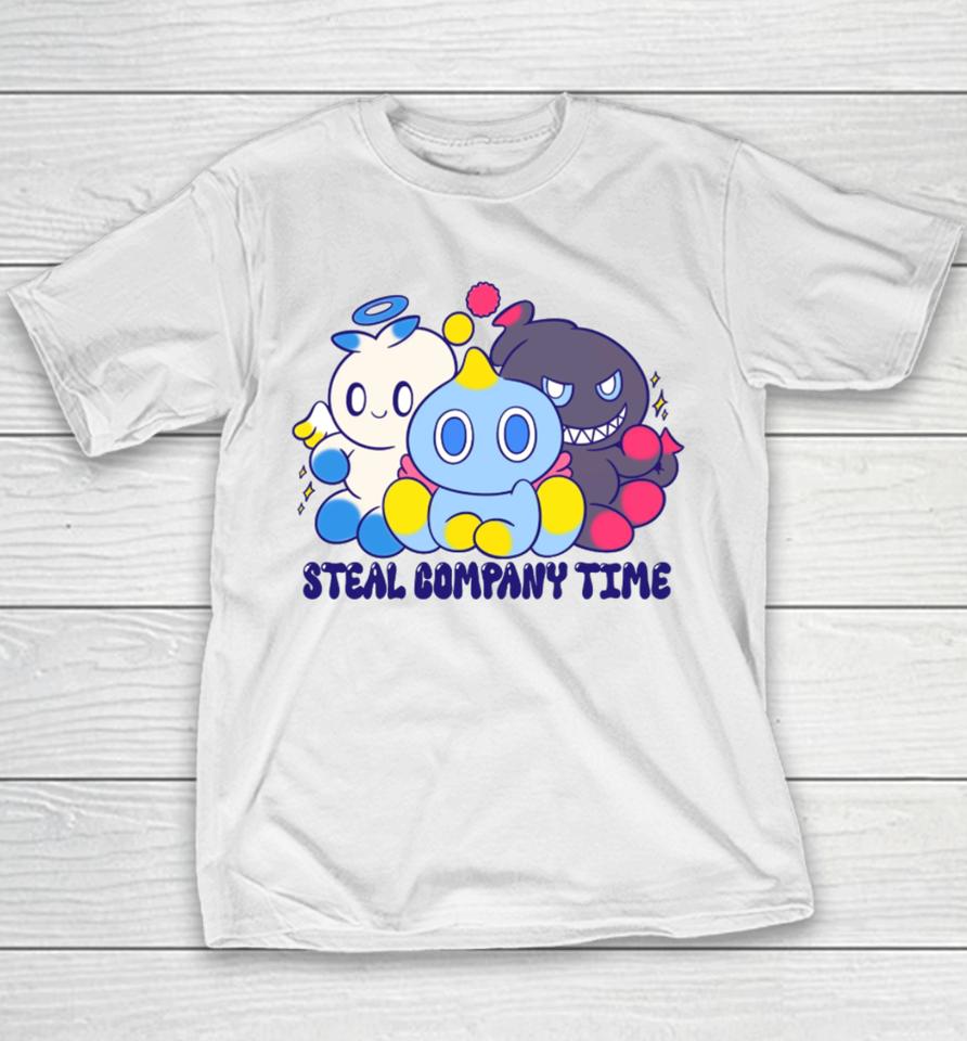Steal Company Time Youth T-Shirt