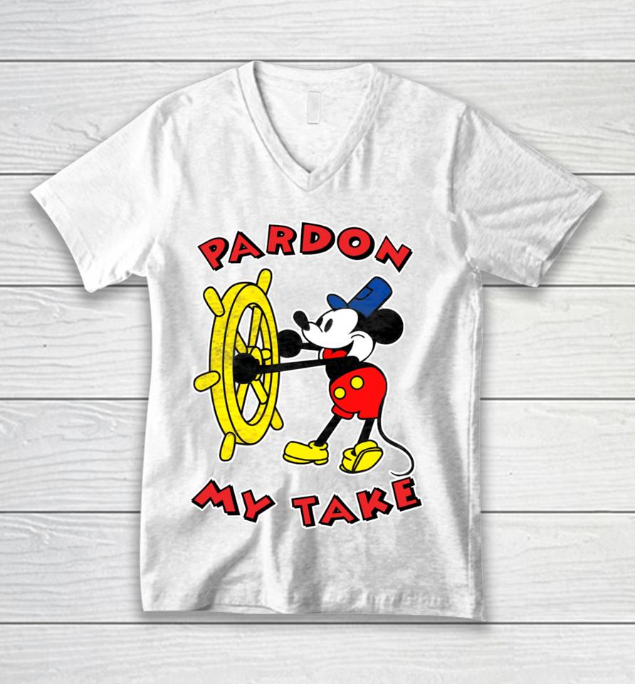 Steamboat Pmt Pardon My Take Unisex V-Neck T-Shirt