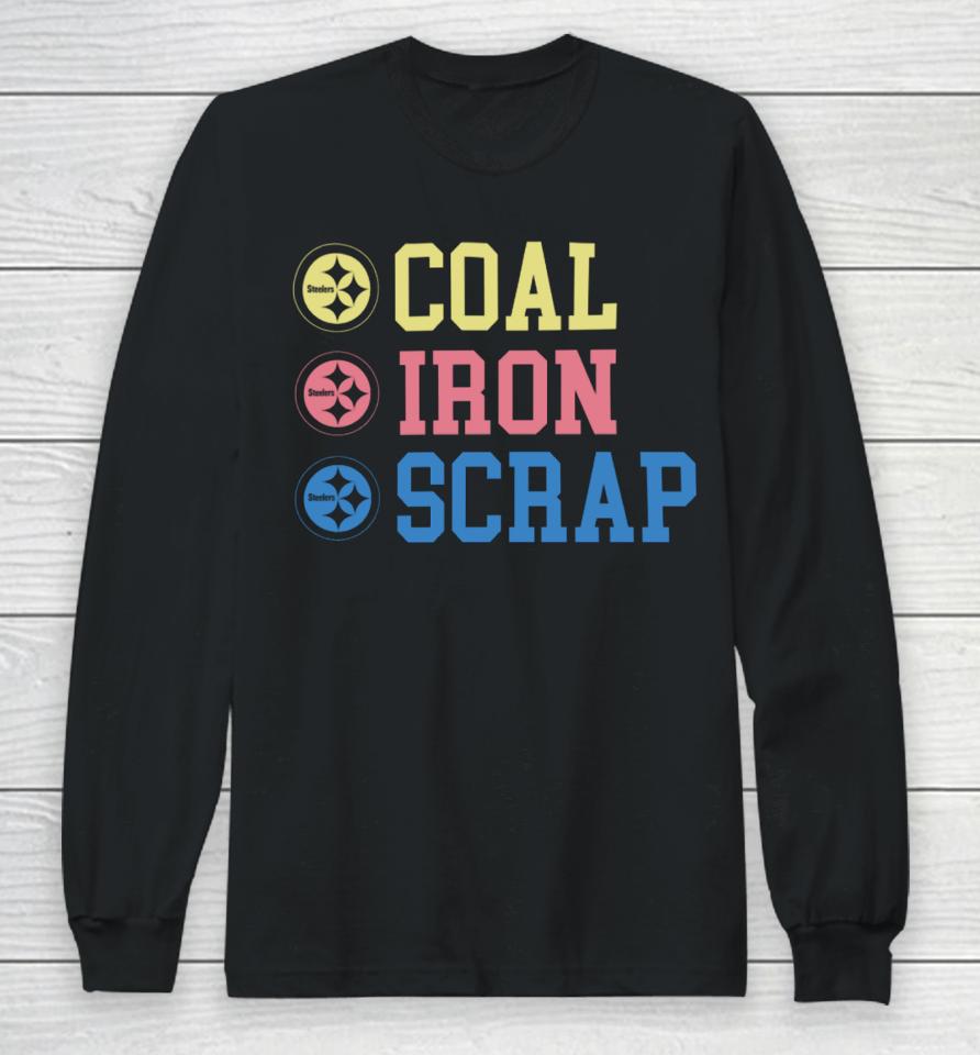 Steelers Coal Iron Scrap Long Sleeve T-Shirt