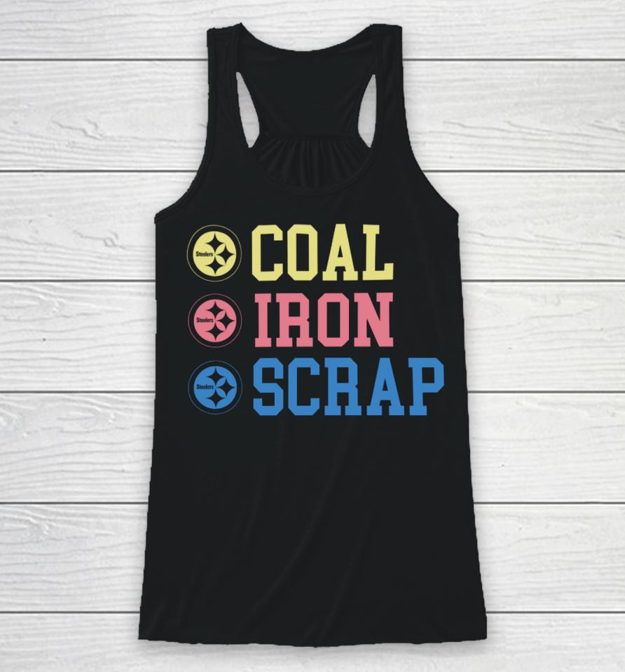 Steelers Coal Iron Scrap Racerback Tank