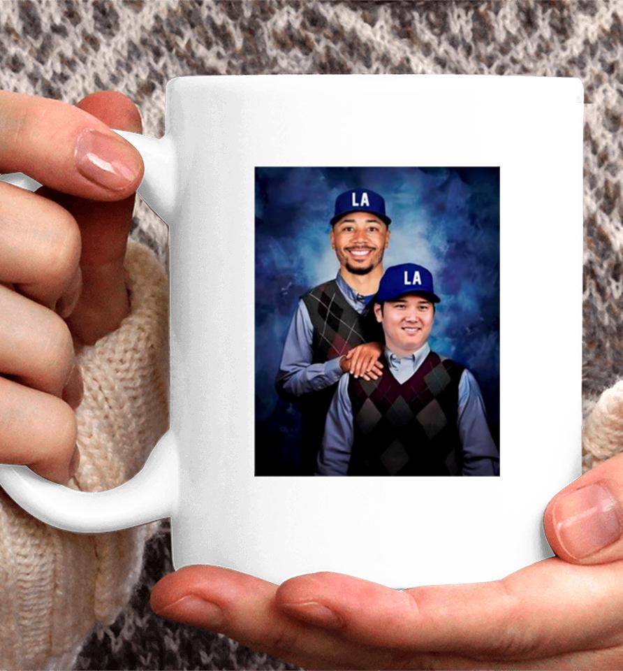 Step Brothers Shohei Othani And Mookie Betts Los Angeles Dodgers Coffee Mug