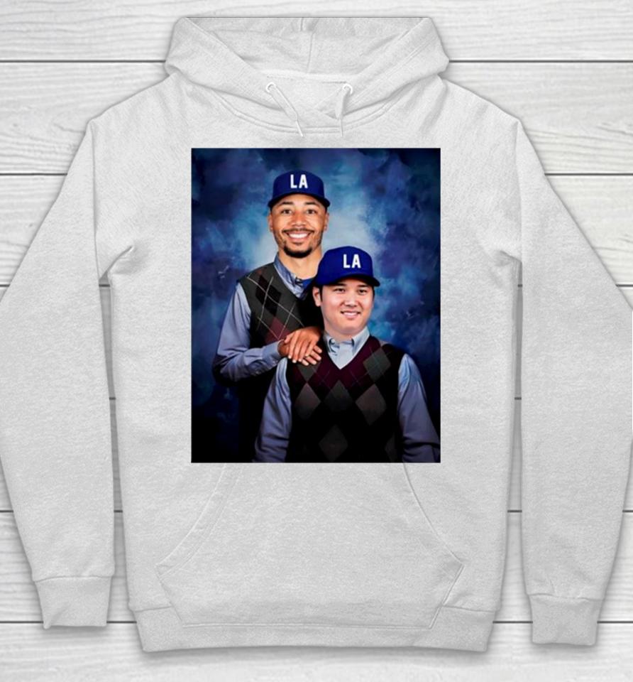 Step Brothers Shohei Othani And Mookie Betts Los Angeles Dodgers Hoodie