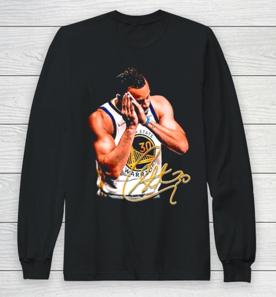 Steph Curry Golden State Warriors Night Night Signature Long Sleeve T-Shirt