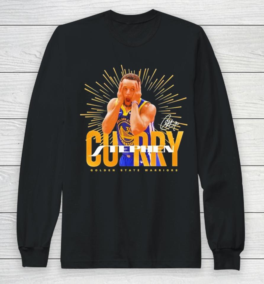 Stephen Curry Celly Golden State Warriors Signature Long Sleeve T-Shirt